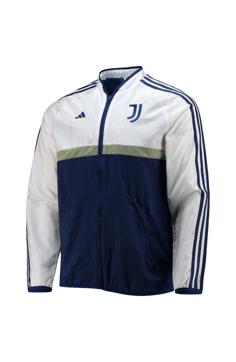 adidas Men's adidas White/Blue Juventus Icons Woven Full-Zip Jacket ...