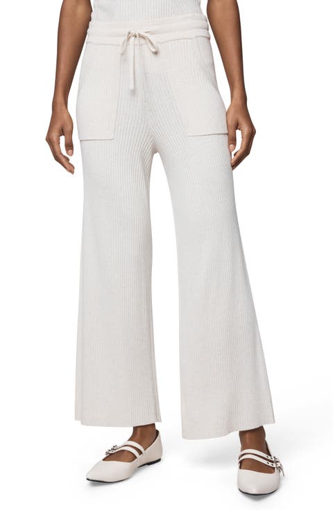 Georgie Rib Wide Leg Crop Pants