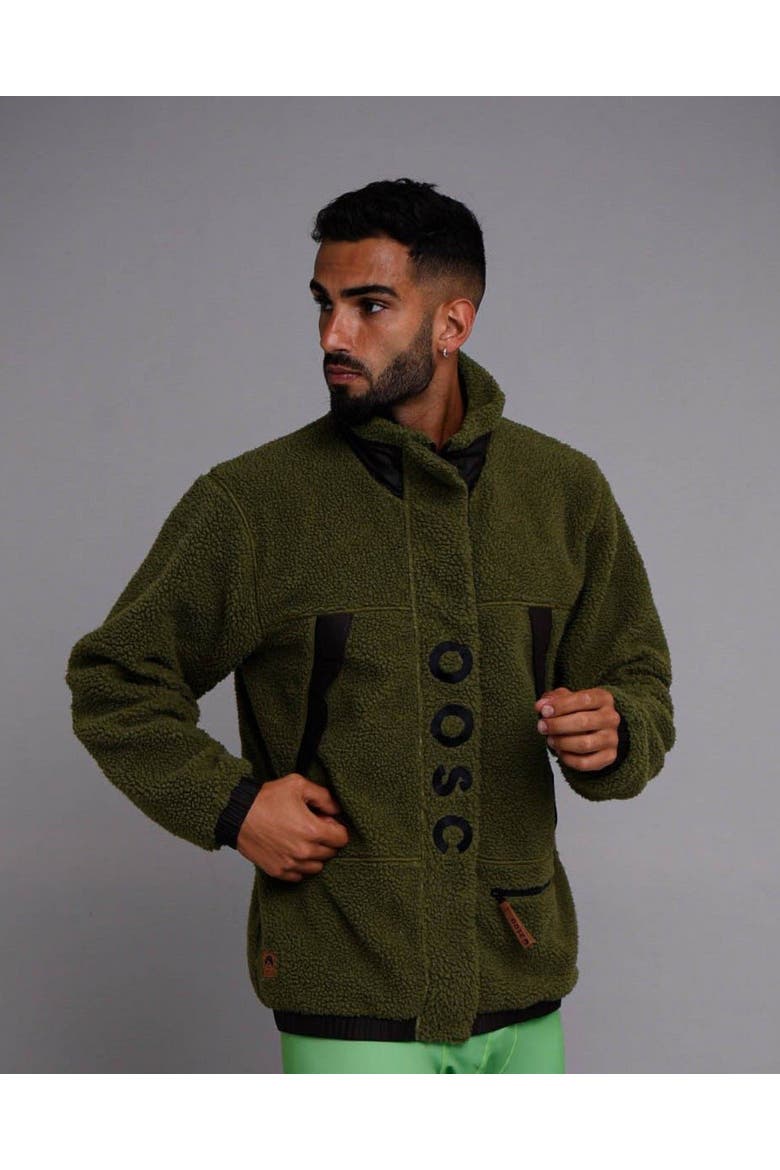 Fleece Jacket - Men's, Main, color, Khaki / Black