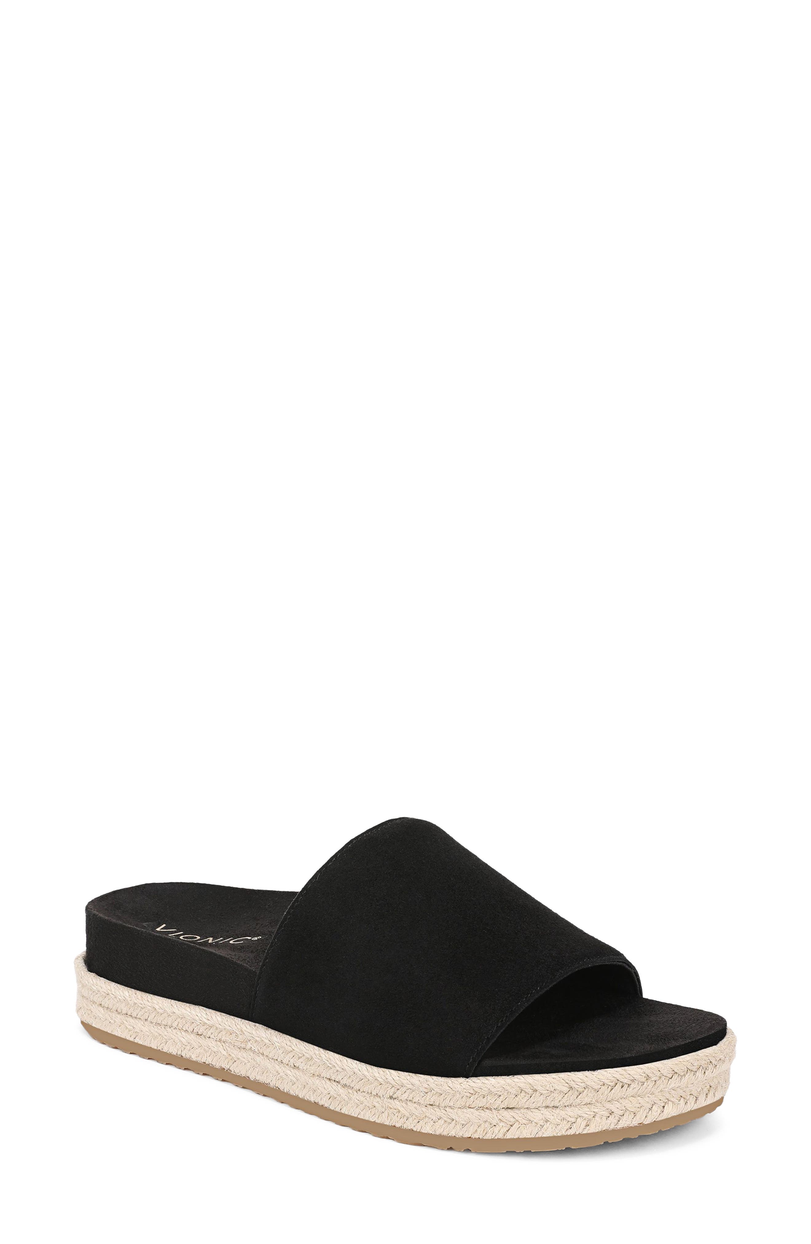 Vionic Yasmina Slide Sandal, Main, color, Black