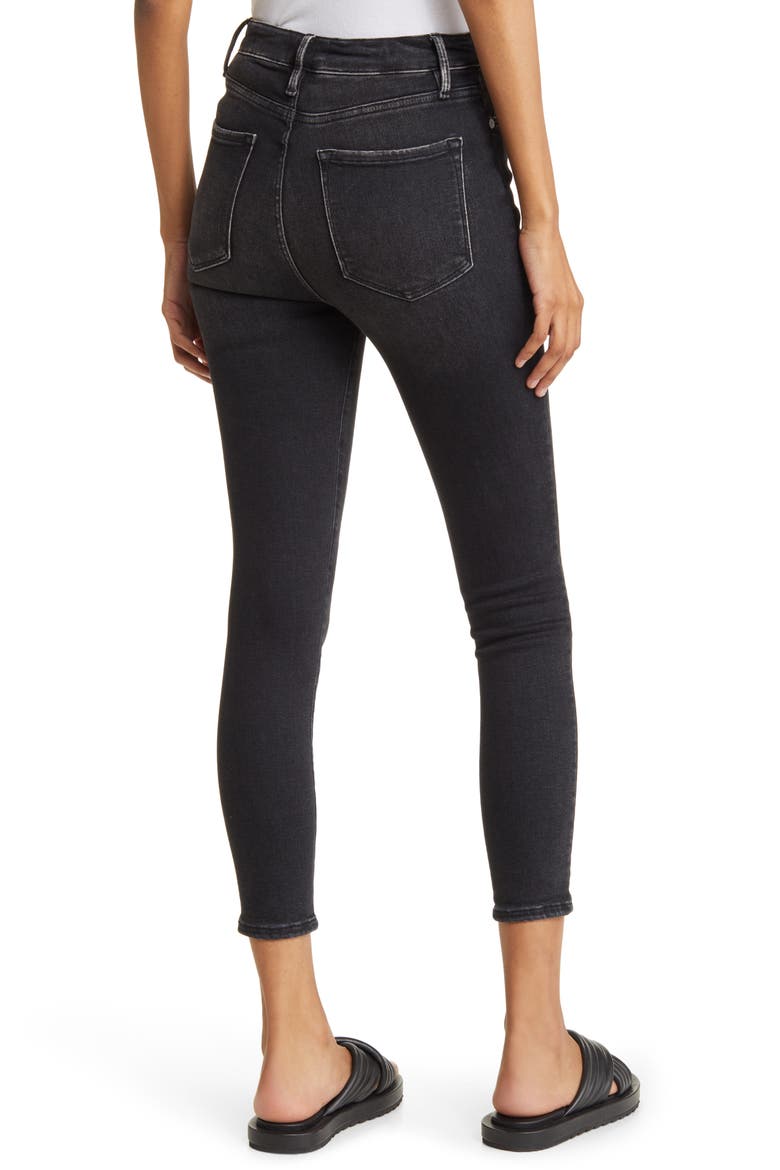 Le One High Waist Crop Skinny Jeans, Alternate, color, LARCHWOOD