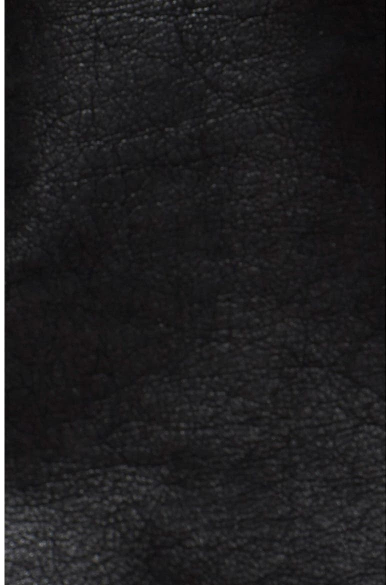 Faux Leather Jacket, Alternate, color, BLACK