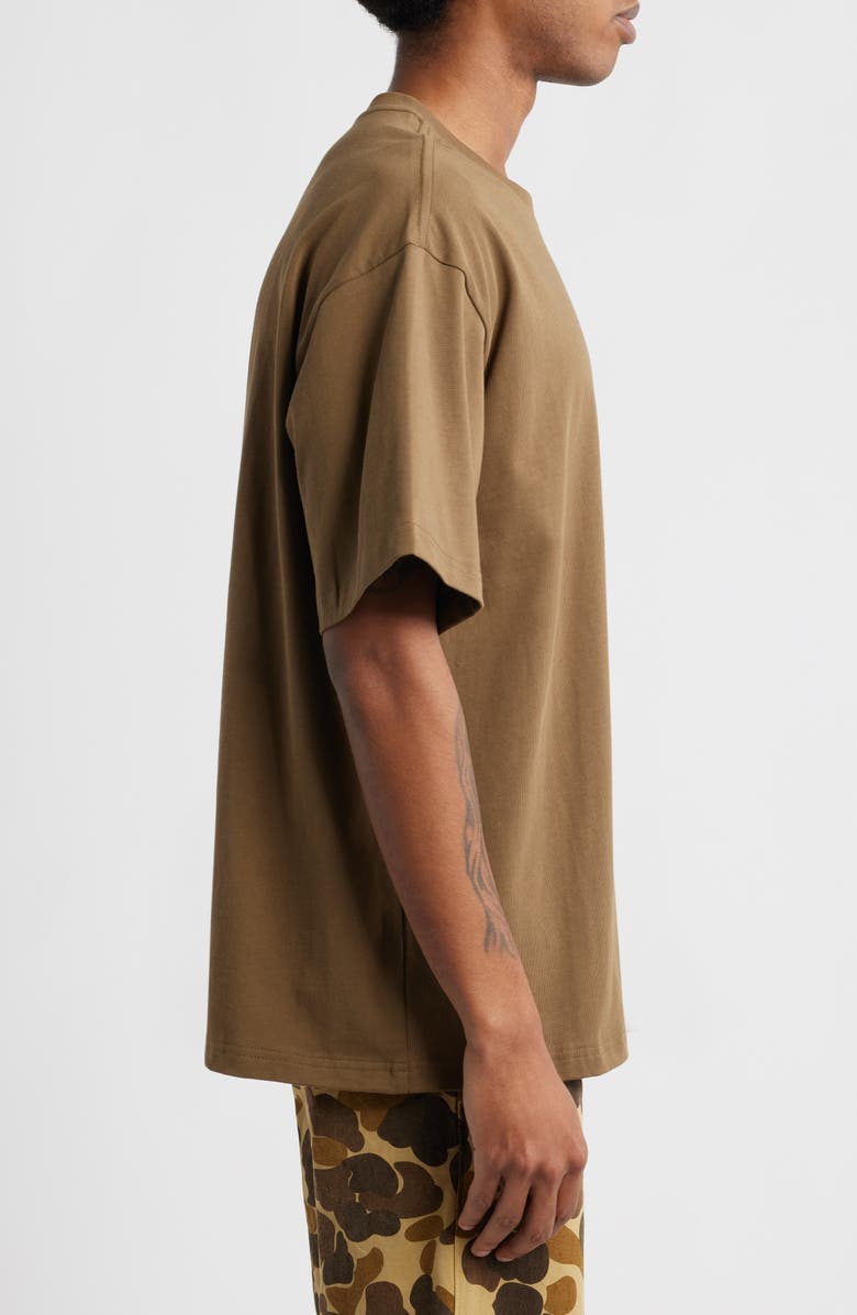 RtA Colin Oversize Graphic Print T-Shirt, Alternate, color, Teak Pirate Radio