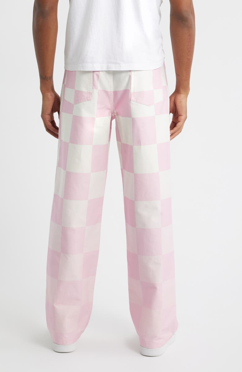 SANTO STUDIO Palermo Milano Checkerboard Pants, Alternate, color, Gratitude Pink