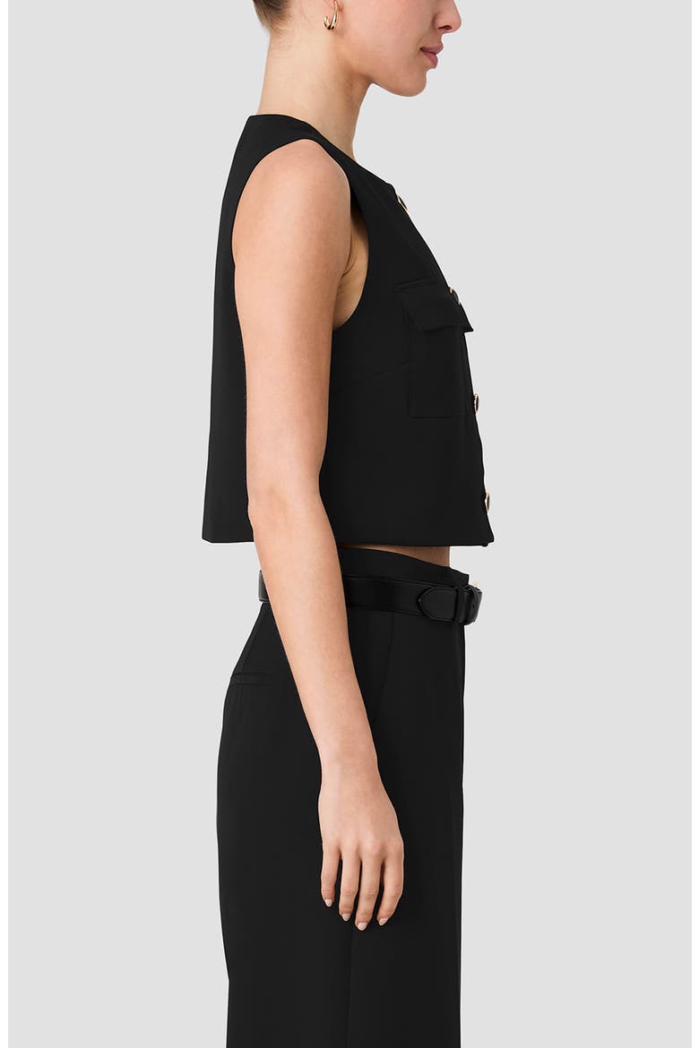 Harry Crop Vest, Alternate, color, BLACK