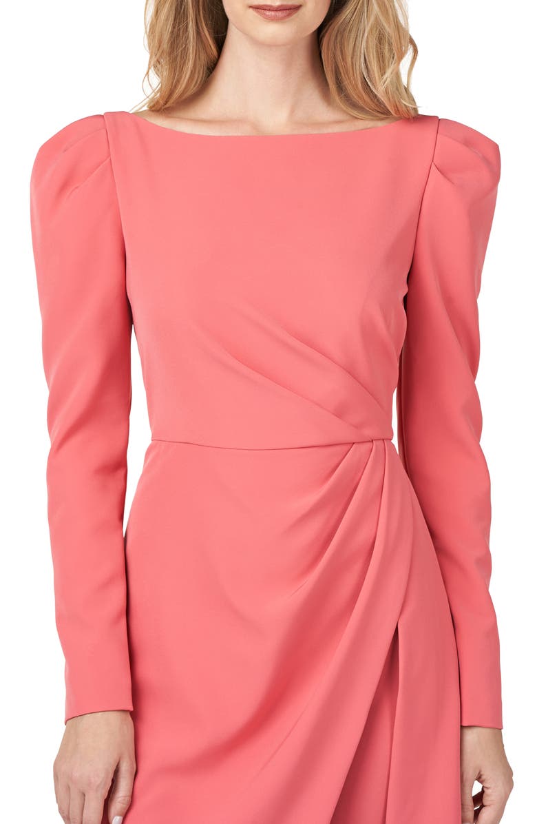 Kay Unger Long Sleeve Stretch Crepe Maxi Romper, Alternate, color,