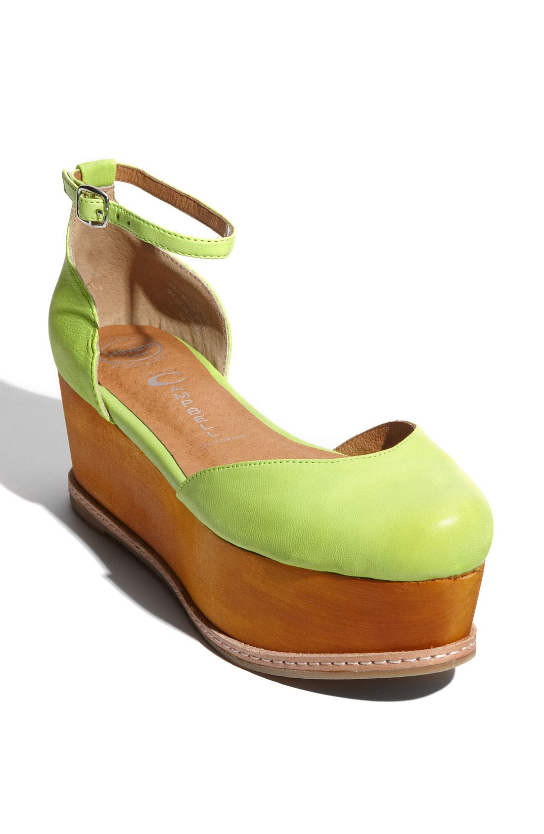 'Suebee' Sandal, Main, color, GREEN NEON