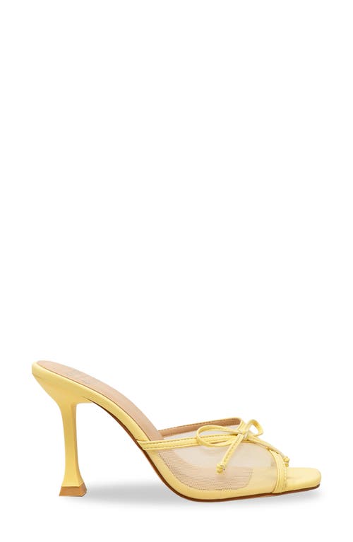 Chase & Chloe Chase And Chloe Baela Mesh Sandal In Yellow