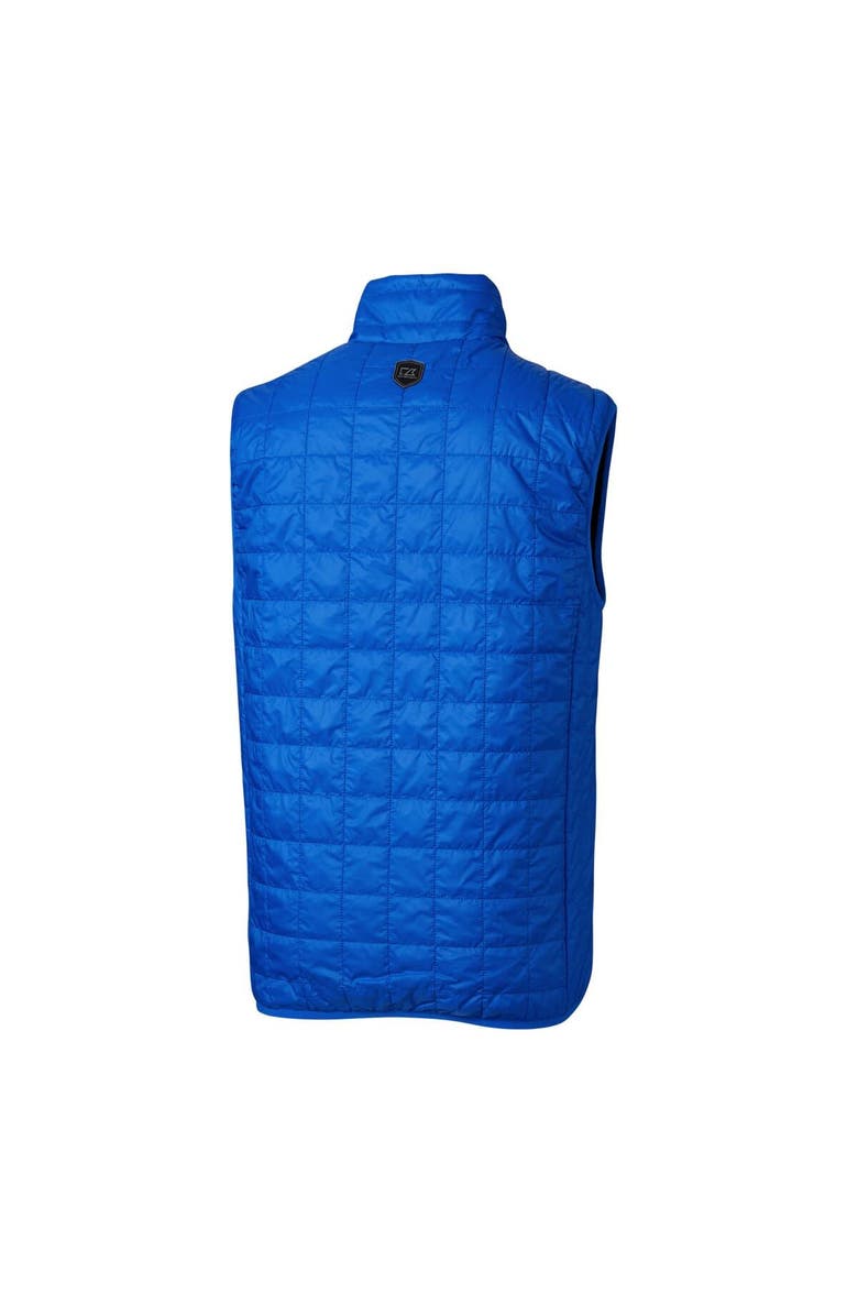 Cutter & Buck Men's Cutter & Buck Royal New England Patriots Throwback Logo Rainier PrimaLoft Eco Insulated Full-Zip Puffer Vest, Alternate, color, 