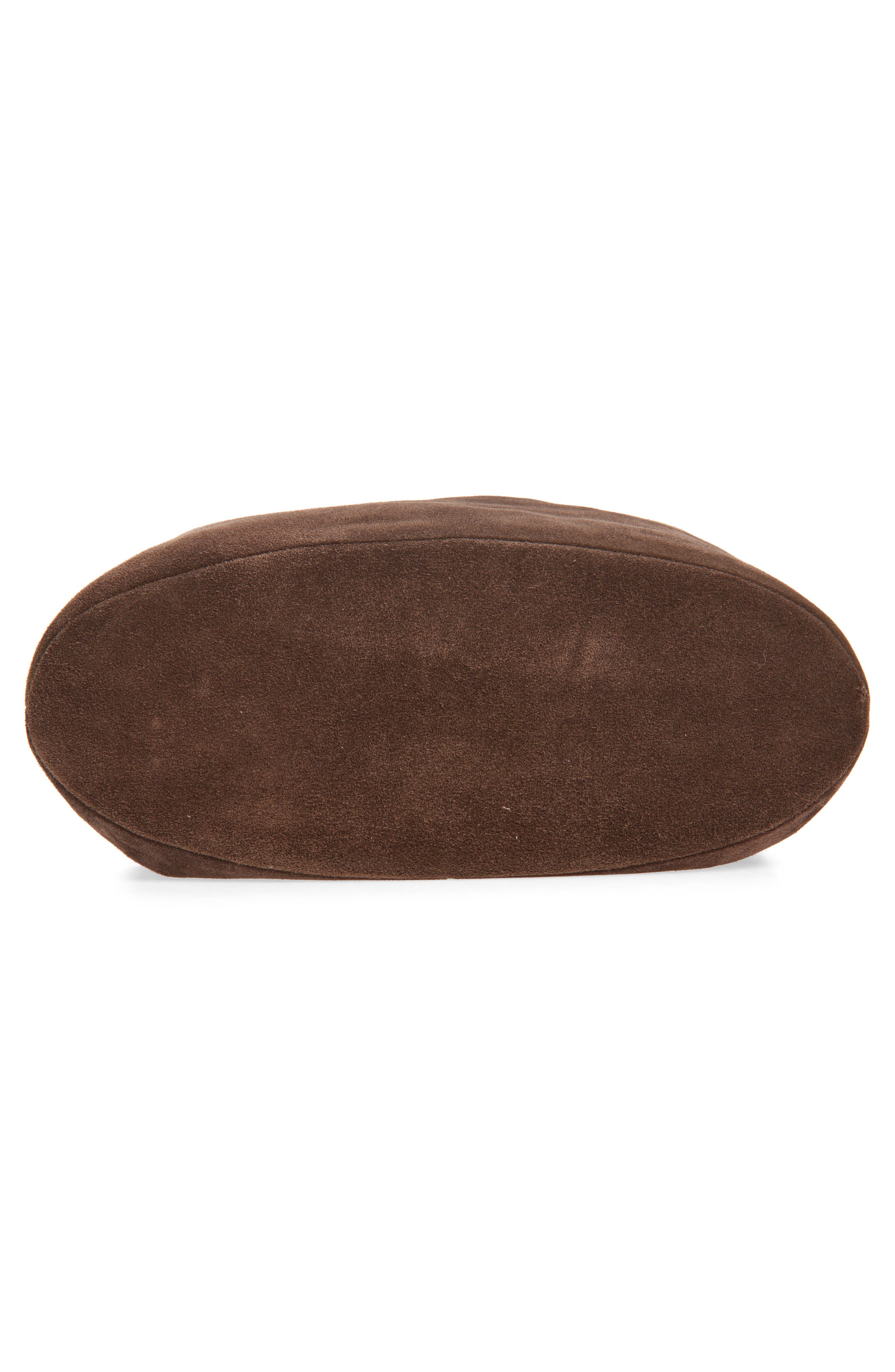 Strathberry Midi Suede Drawstring Handbag, Alternate, color, Chocolate