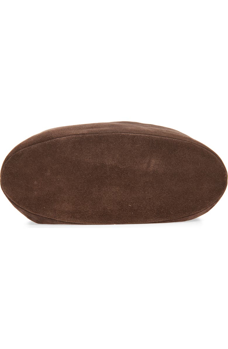 Strathberry Midi Suede Drawstring Handbag, Alternate, color, Chocolate