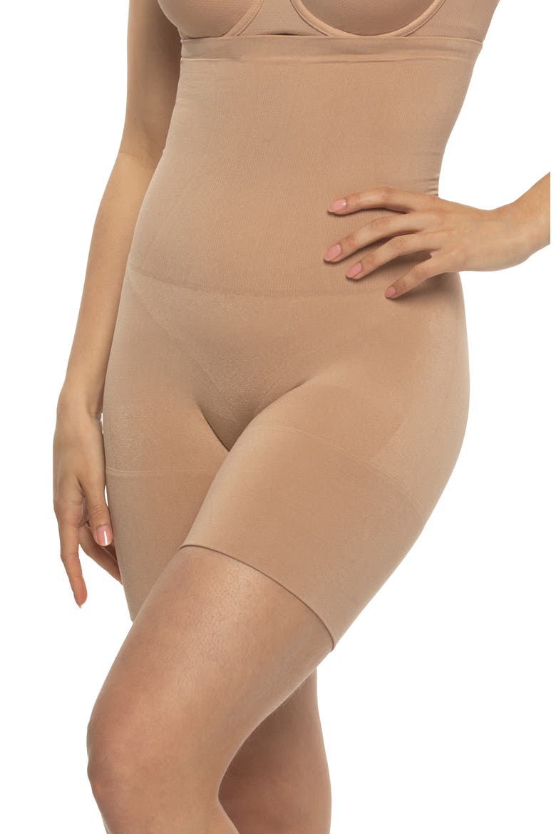 Sculpting Shaper Shorts, Alternate, color, SUEDE