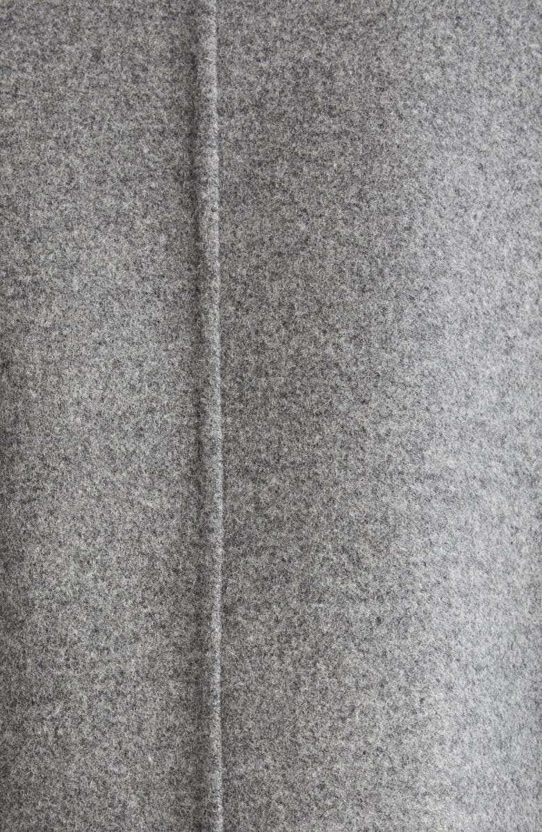 Carolina Herrera Double Face Virgin Wool Peacoat Cape, Alternate, color, Melange Grey
