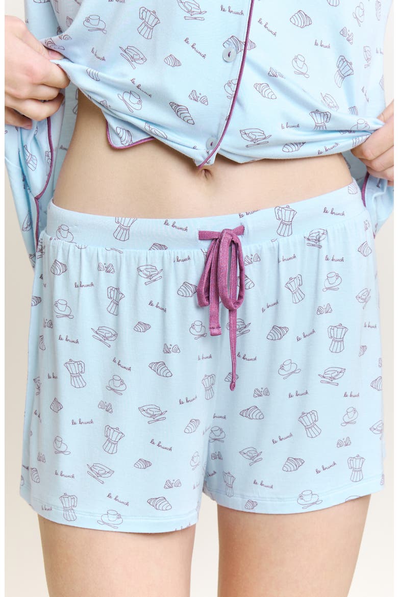 All American Shortie Pajamas, Alternate, color, DREAMY BRUNCH
