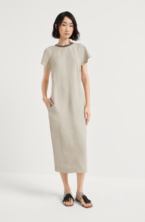 Brunello Cucinelli Monili-embellished Dress In Desert