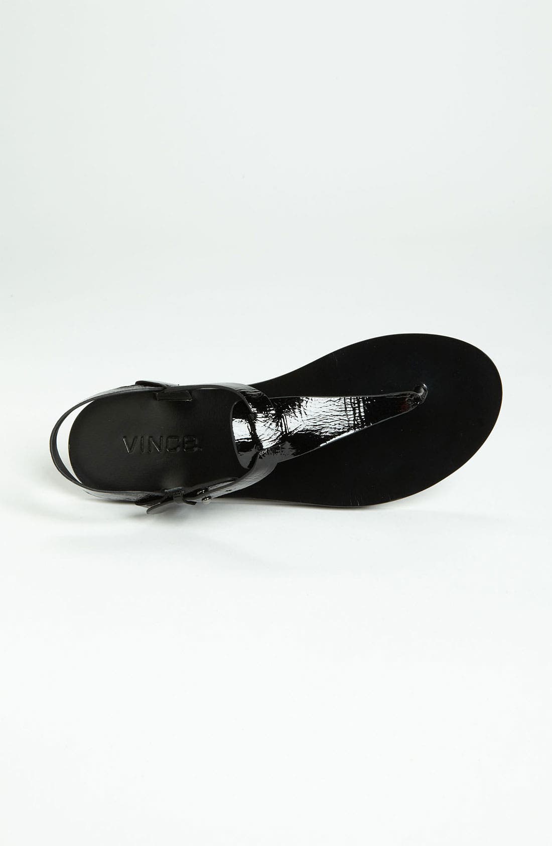 'Maia' Sandal, Alternate, color, BLACK PATENT