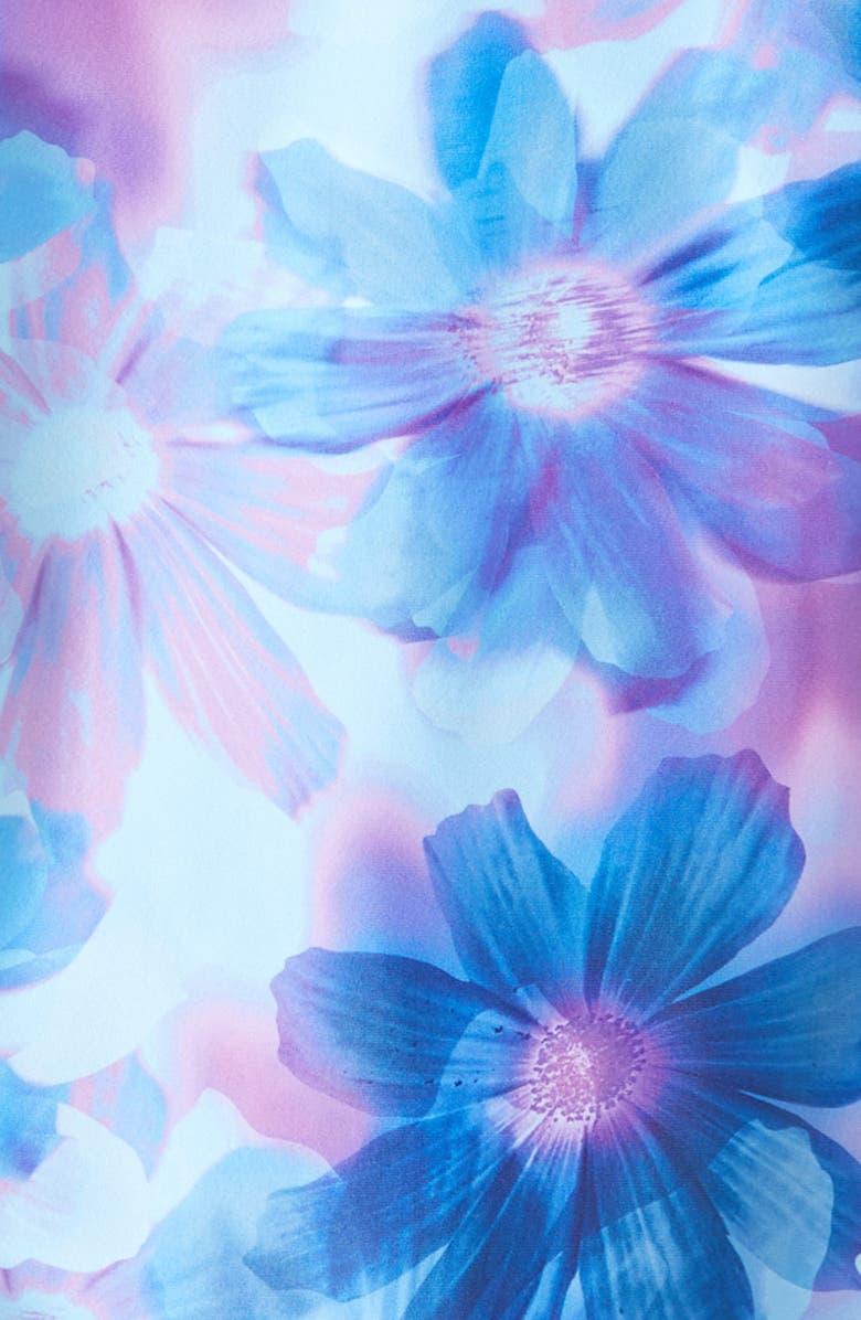 Zella Girl Kids' Twist Back Long Sleeve One-Piece Rashguard Swimsuit, Alternate, color, 