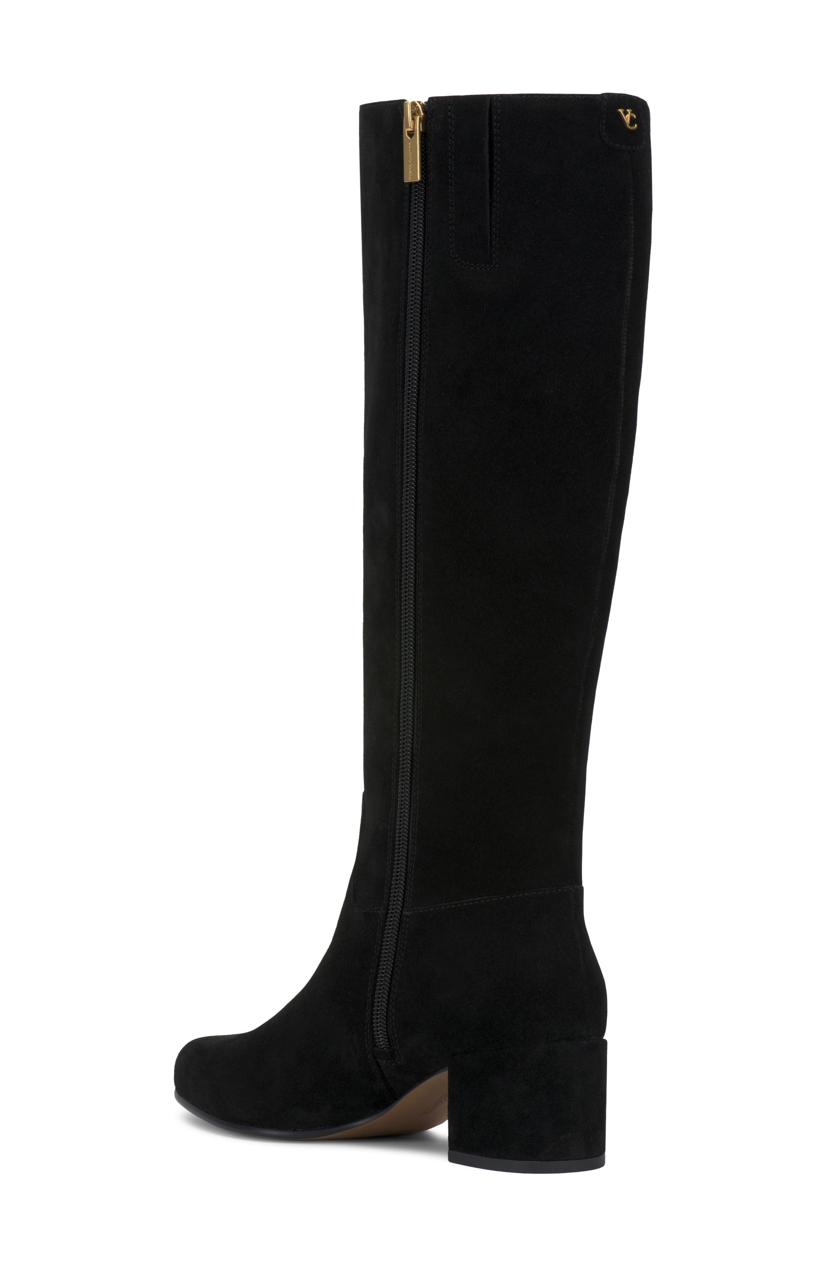 Pazzla Leather Knee High Boot, Alternate, color, BLACK