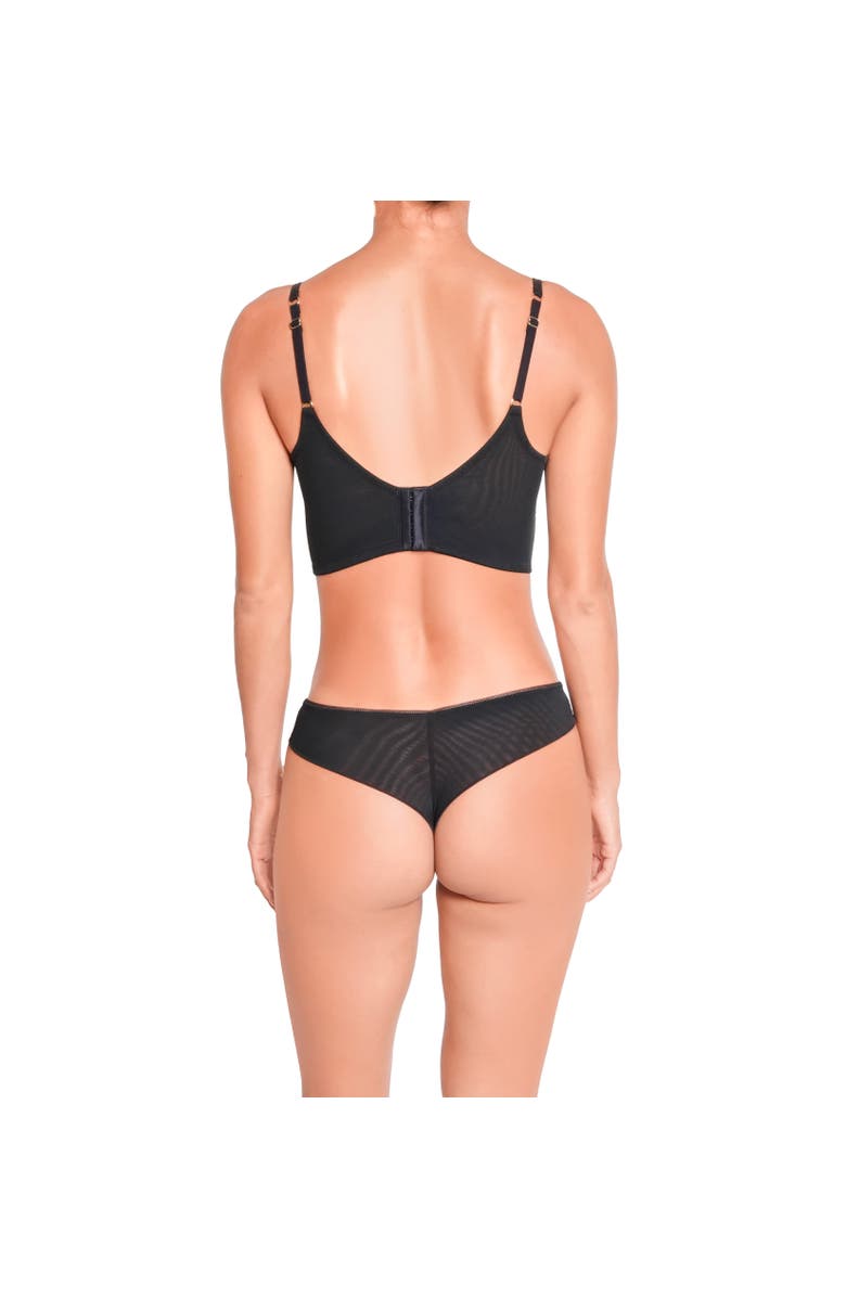 Huit Infini Lace Bustier, Alternate, color, Black