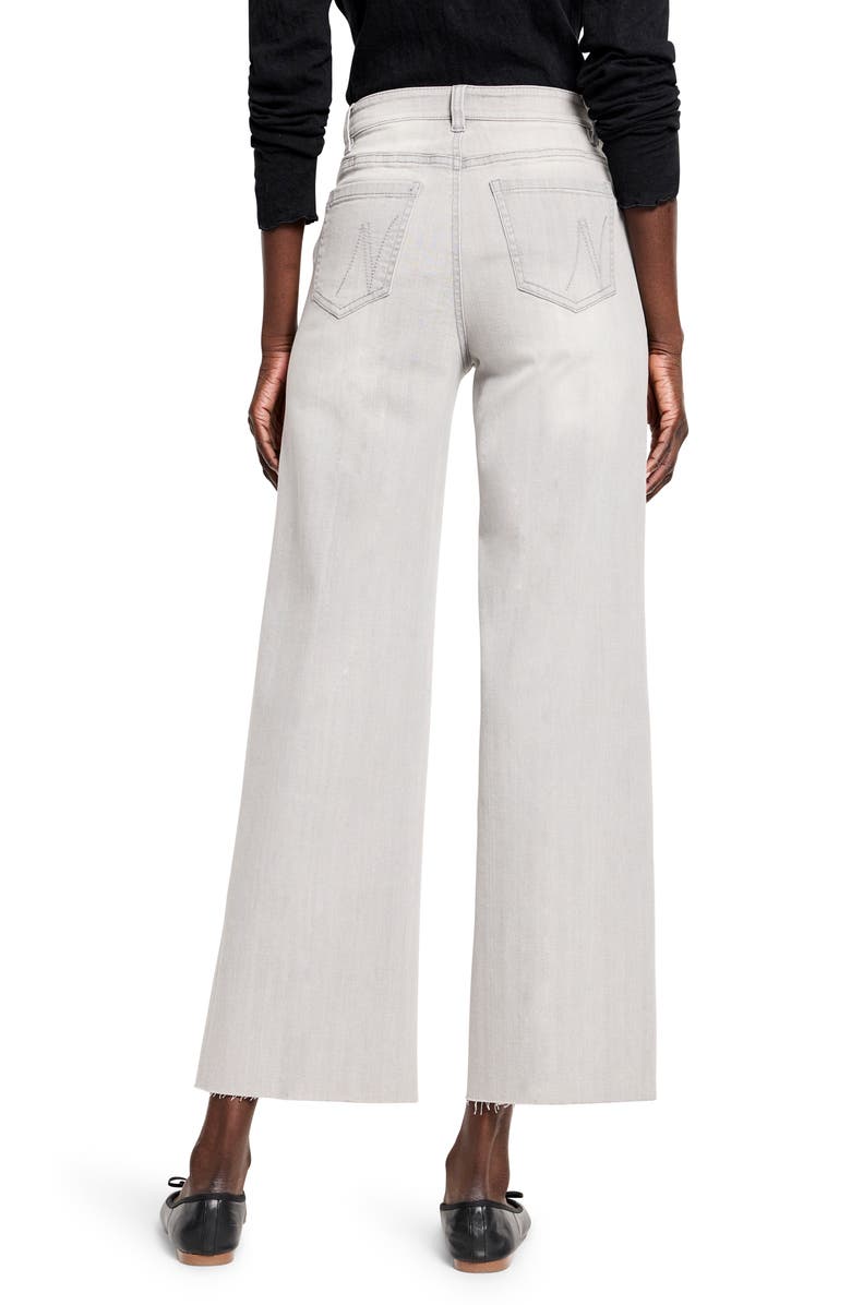 NIC+ZOE Weekend Raw Hem Wide Leg Jeans, Alternate, color, Mercury