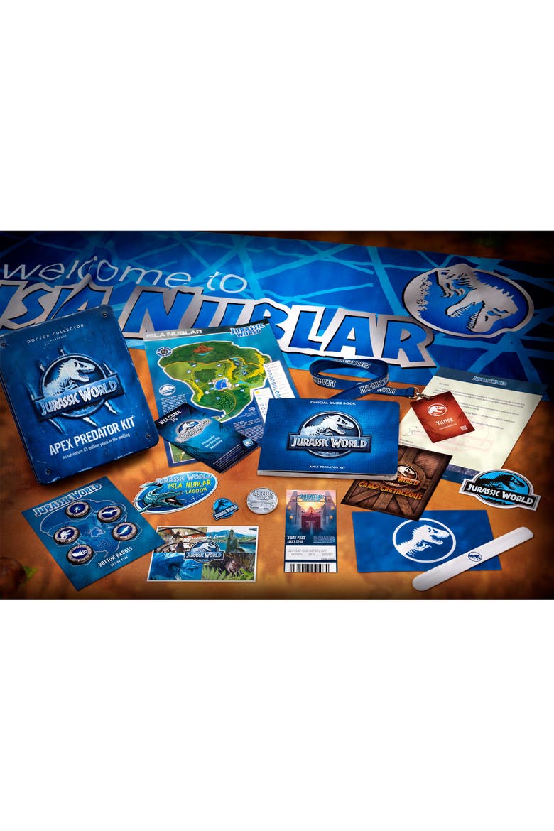 Jurassic World Apex Predator Kit Collectible Tin Kit, Alternate, color, Multicolored
