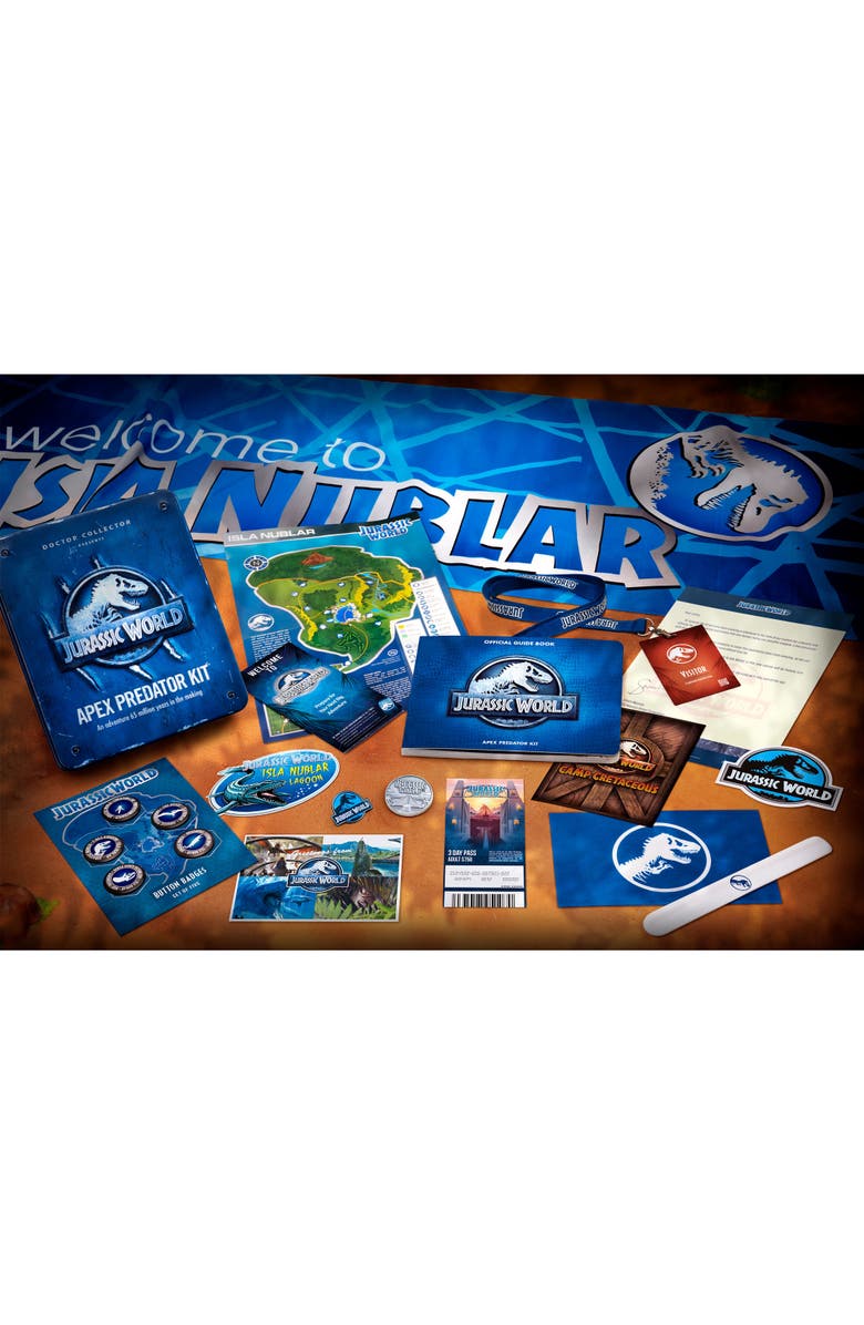 Doctor Collector Jurassic World Apex Predator Kit Collectible Tin Kit, Alternate, color, Multicolored