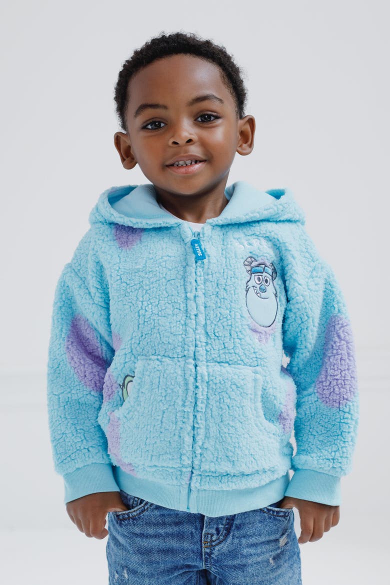Faux Shearling Hoodie, Alternate, color, Monsters Inc. Blue