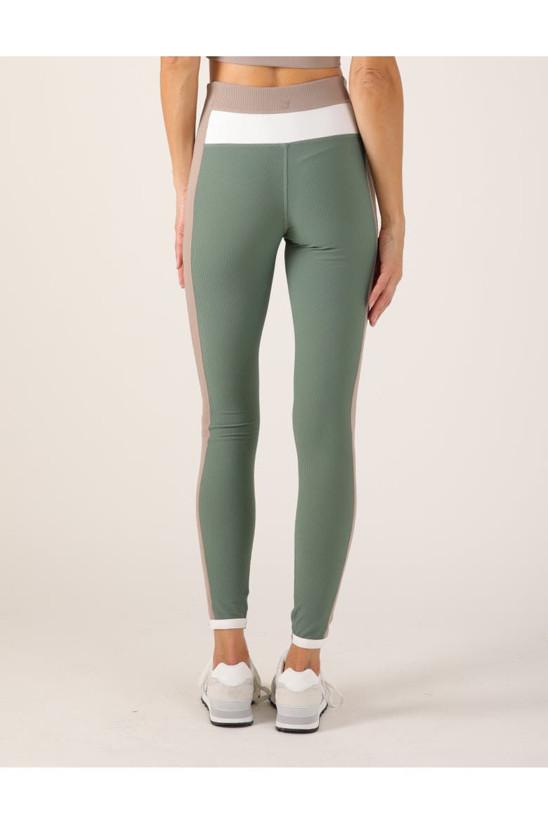 Directional Legging, Alternate, color, Smoky Basil/Latte/White