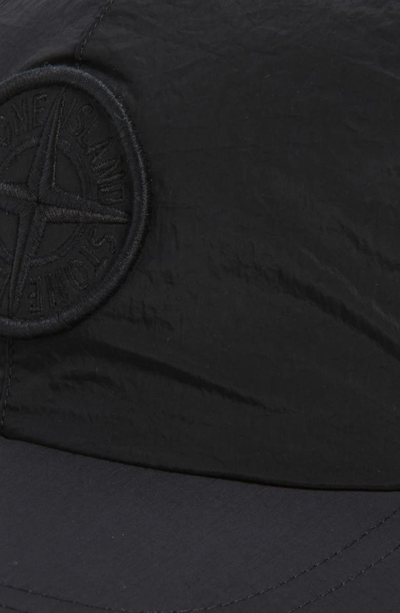 Stone Island Logo Embroidered Baseball Cap, Alternate, color, Black