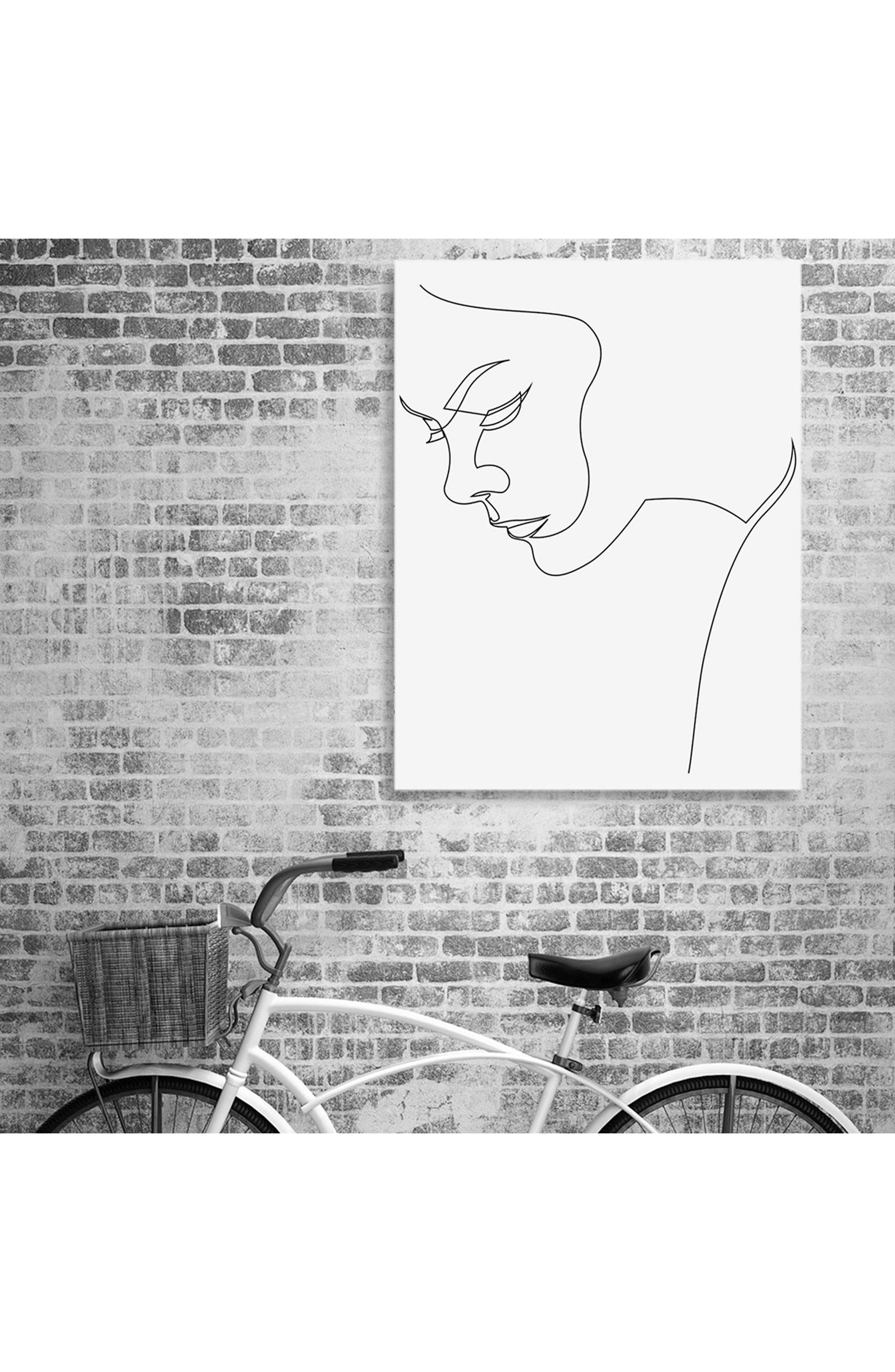 CURIOOS Linear Woman Wrapped Canvas Wall Art | Nordstromrack
