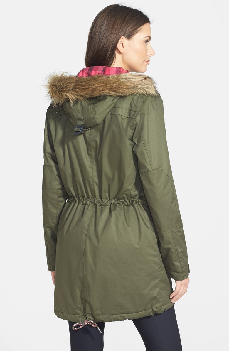 Helly Hansen 'Coastline' SprayTech<sup>®</sup> PrimaLoft<sup>®</sup> Parka with Removable Faux Fur Trim Hood, Alternate, color,