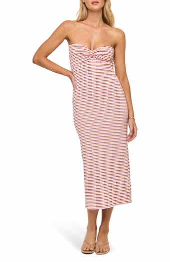 LSPACE Lisette Strapless Rib Cover-Up Dress