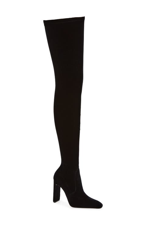 Auteuil Over the Knee Stretch Velvet Boot (Women)