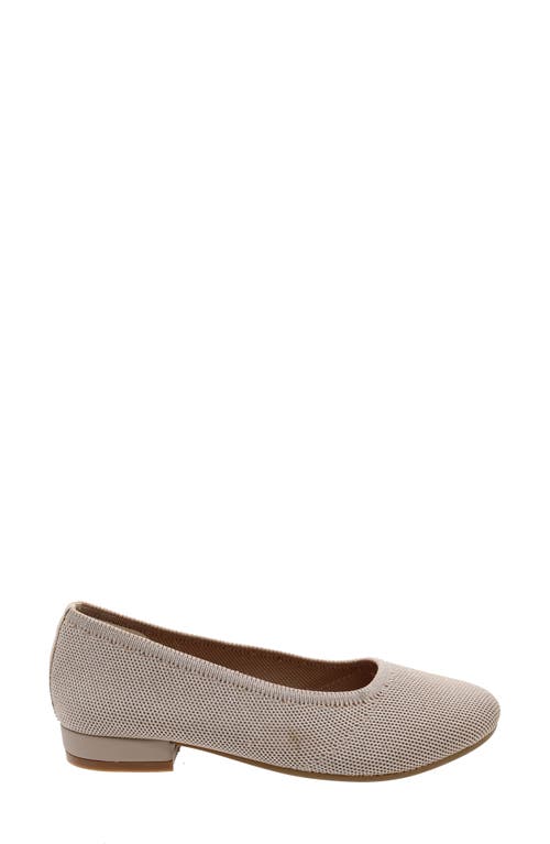 David Tate Womens Slip On Round Toe Kitten Heels In Natural Metallic