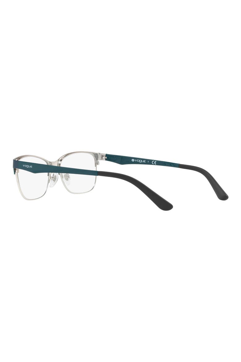 52mm Square Optical Glasses, Alternate, color, DK GREEN