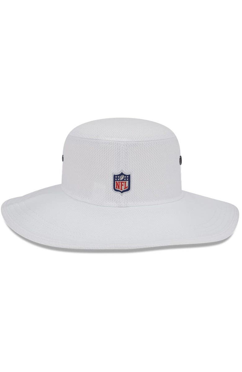 New Era Men's New Era White New England Patriots 2023 NFL Training Camp Panama Bucket Hat, Alternate, color, White