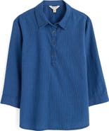 Seasalt Cornwall St Keverne Organic Cotton Half Placket Shirt