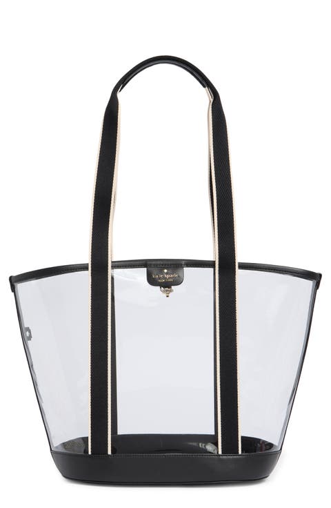 clare see through clear tote