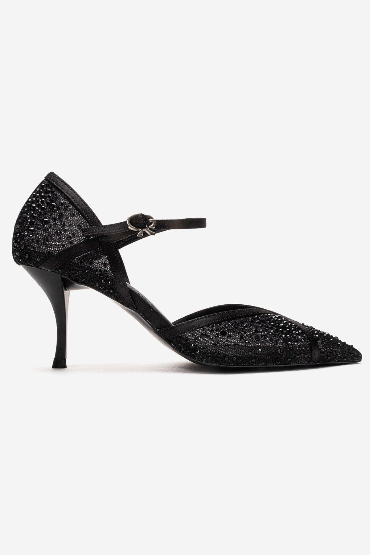 Prologue Shoes Rachel Embellished Stiletto Pump, Alternate, color, Black