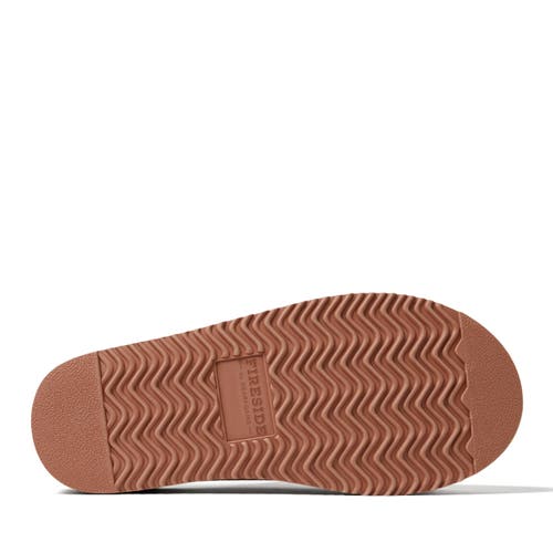 Dearfoams Fireside Greta Genuine Shearling Clog Slipper In Peach Dust