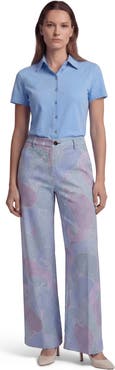 Lords of Harlech Grain Paisley Womens Wool Wide-leg Pant