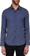 CONSTRUCT Slim Fit Microdot 4-Way Stretch Performance Button-Up Shirt