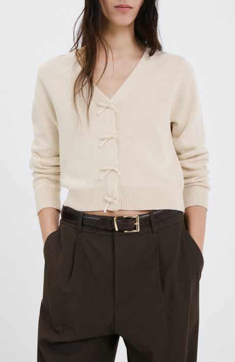 Bow Embellished Cardigan