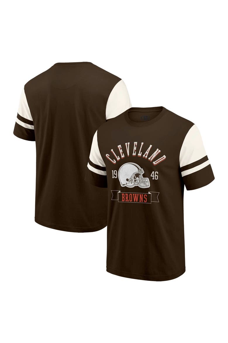 Men's Darius Rucker Collection by Fanatics  Brown Cleveland Browns Football T-Shirt, Alternate, color, Brown