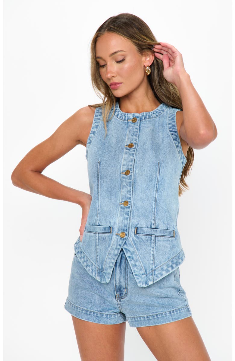 Show Me Your Mumu Pacifica Shorts, Alternate, color, Slate Indigo