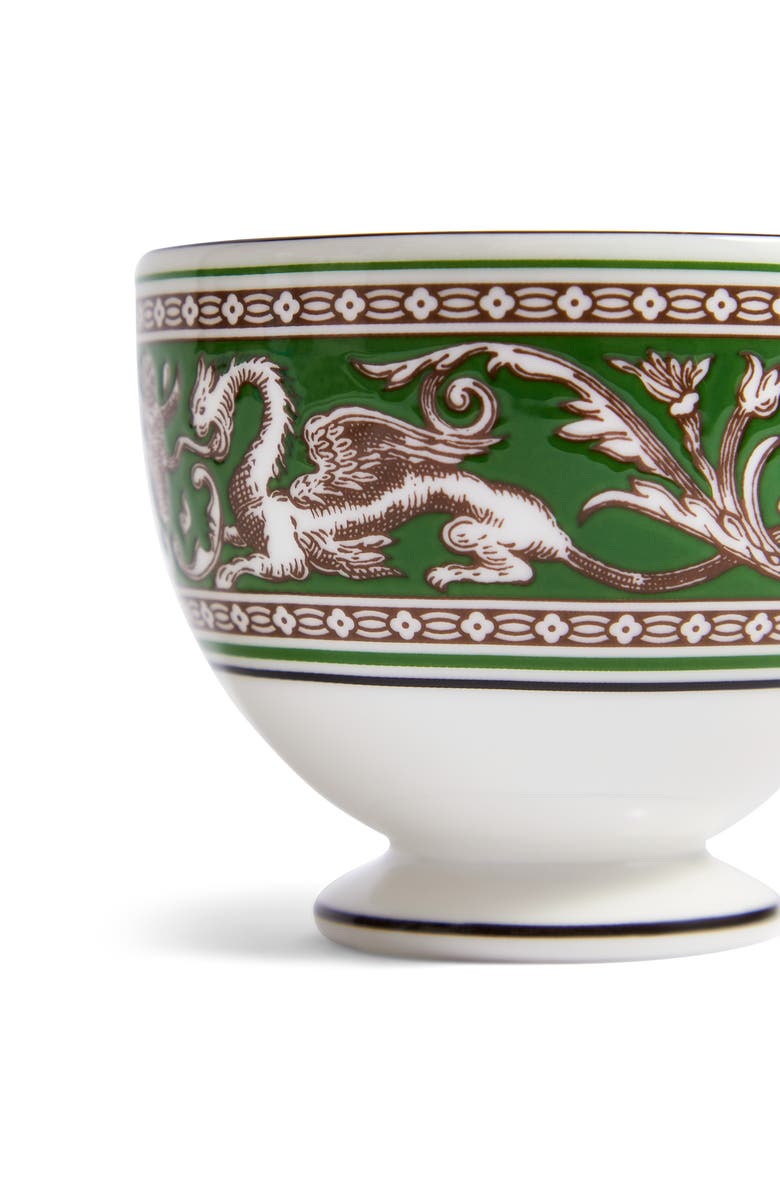 Wedgwood Florentine Bone China Teacup & Saucer Set, Alternate, color, Verde