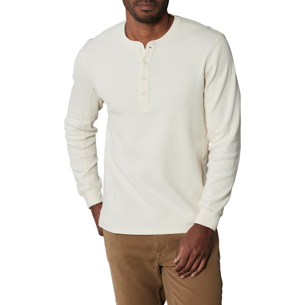 The Normal Brand Vintage Thermal Mountain Henley In White