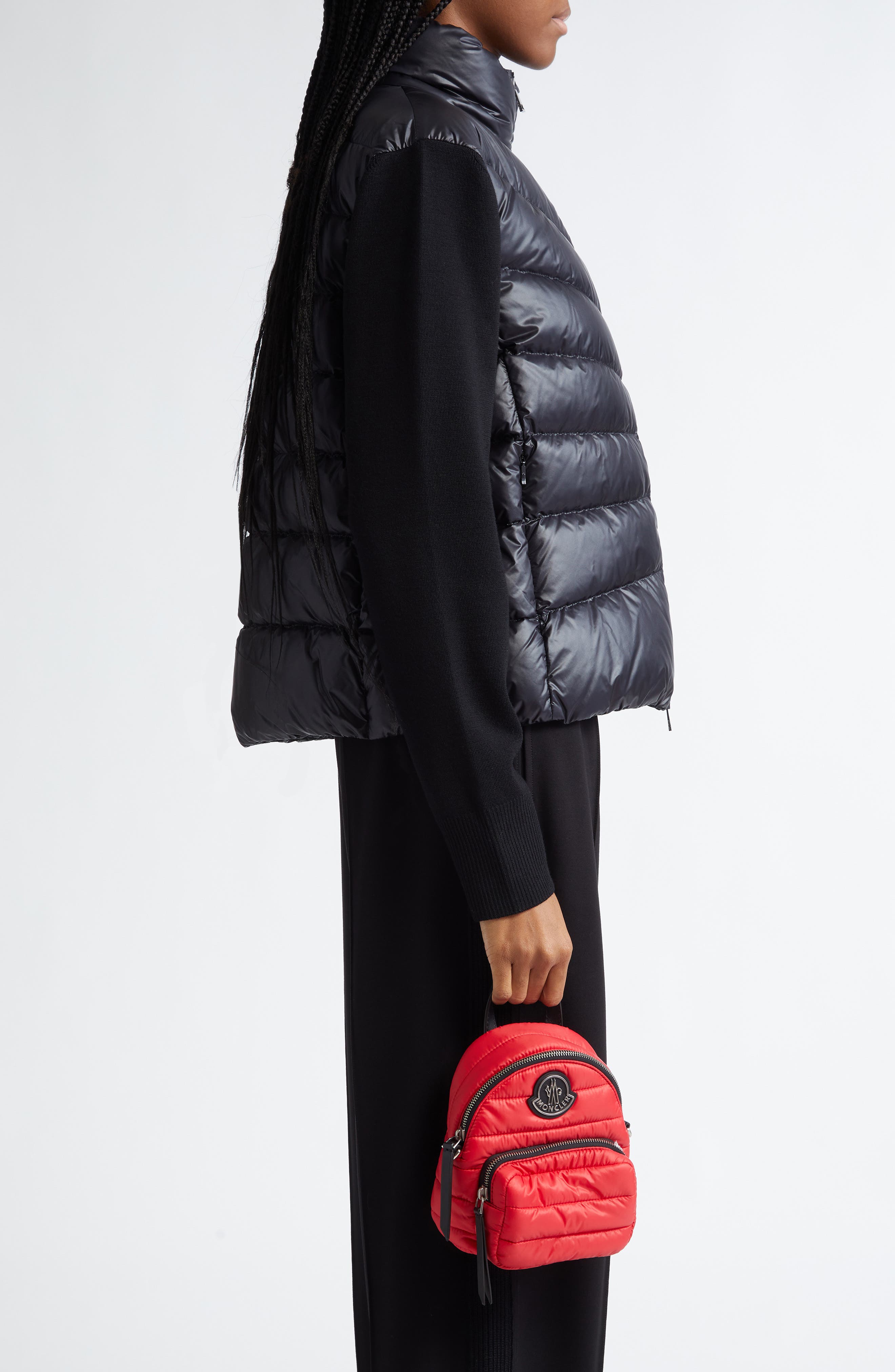 Moncler Small Kilia Nylon Puffer Backpack, Alternate, color, 