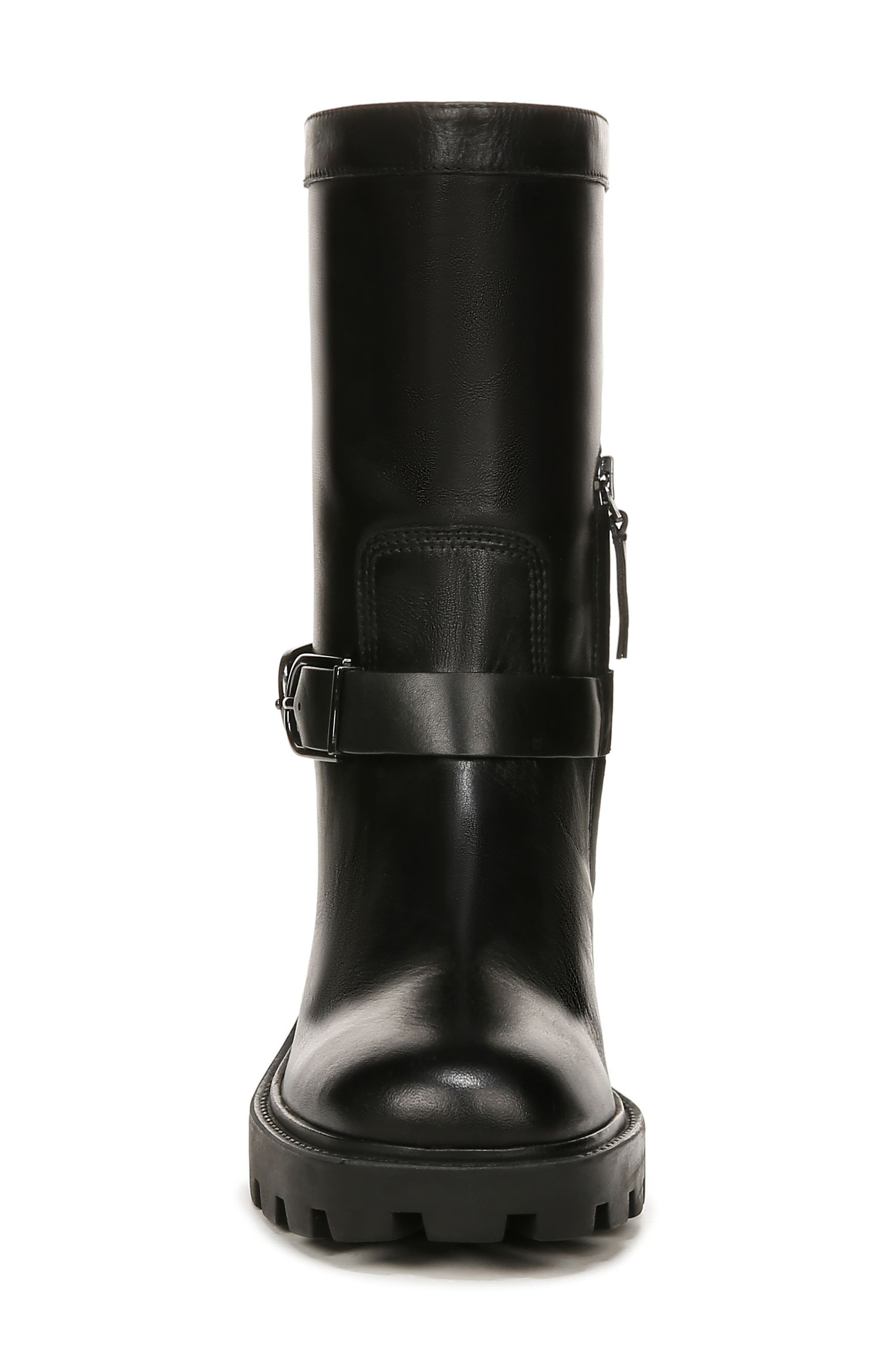 Franco Sarto Elle Lug Boot, Alternate, color, Black