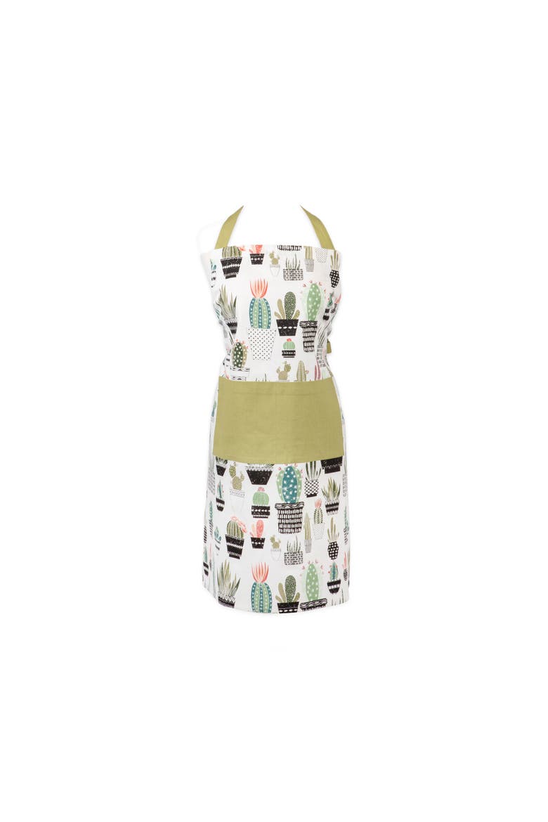Oasis Printed Cotton Chef Apron, Main, color, Oasis